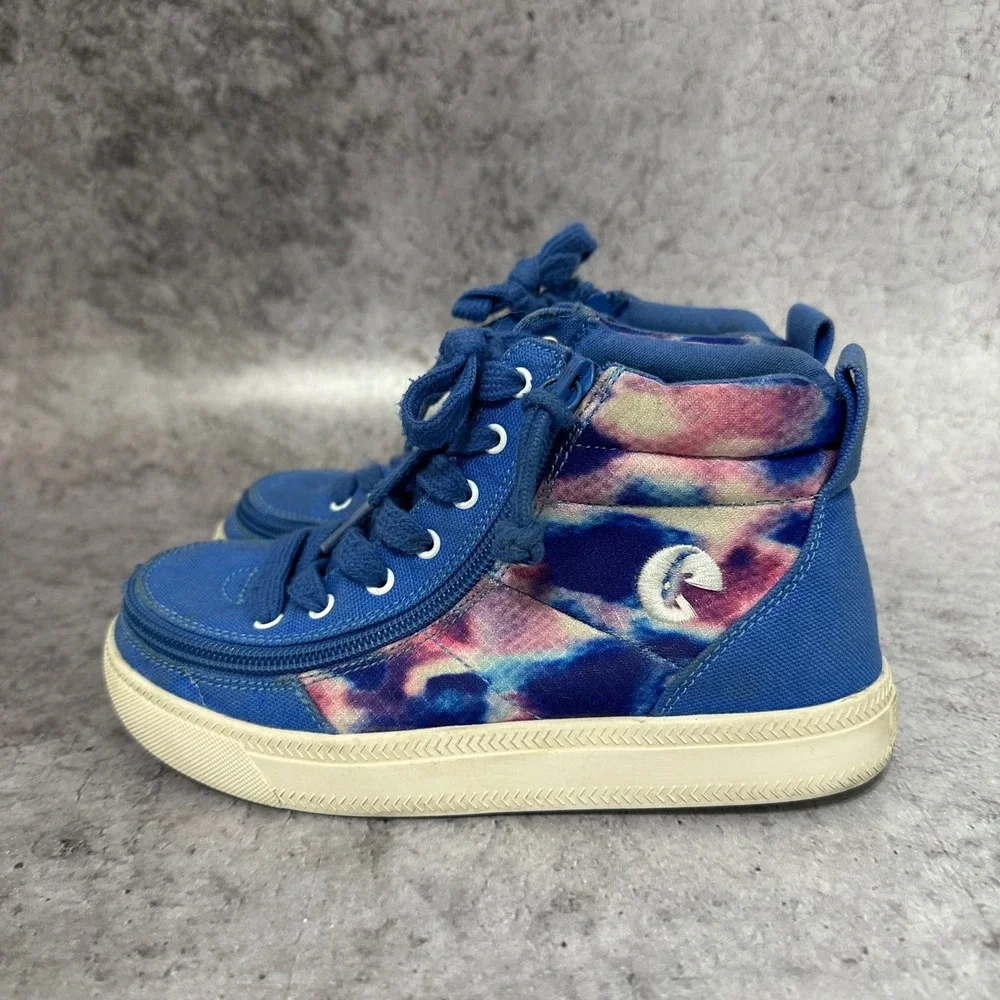 Billy Street High Kids 1M Blue Tie Dye Sneakers Wraparound Zipper BK25110-420